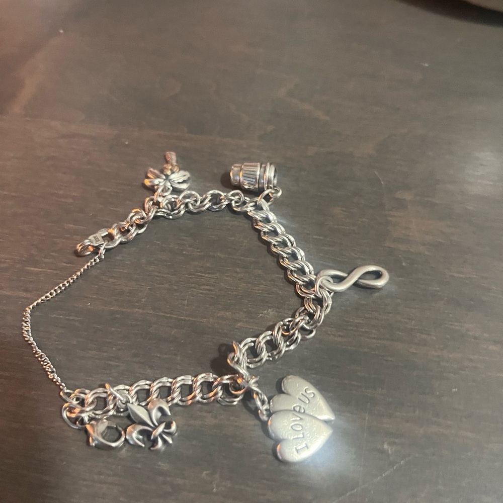 James Avery Silver Charm Bracelet with Adjustable Clasp